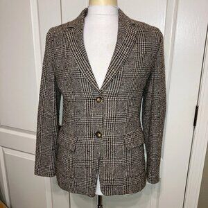 MAX MARA Jacket BLAZER Wool Blend BROWN - Sz 10 Made in Italy NICE!